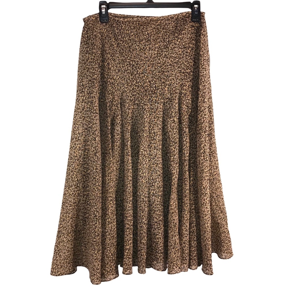 Anne Klein Light 100% Wool Full Maxi Skirt